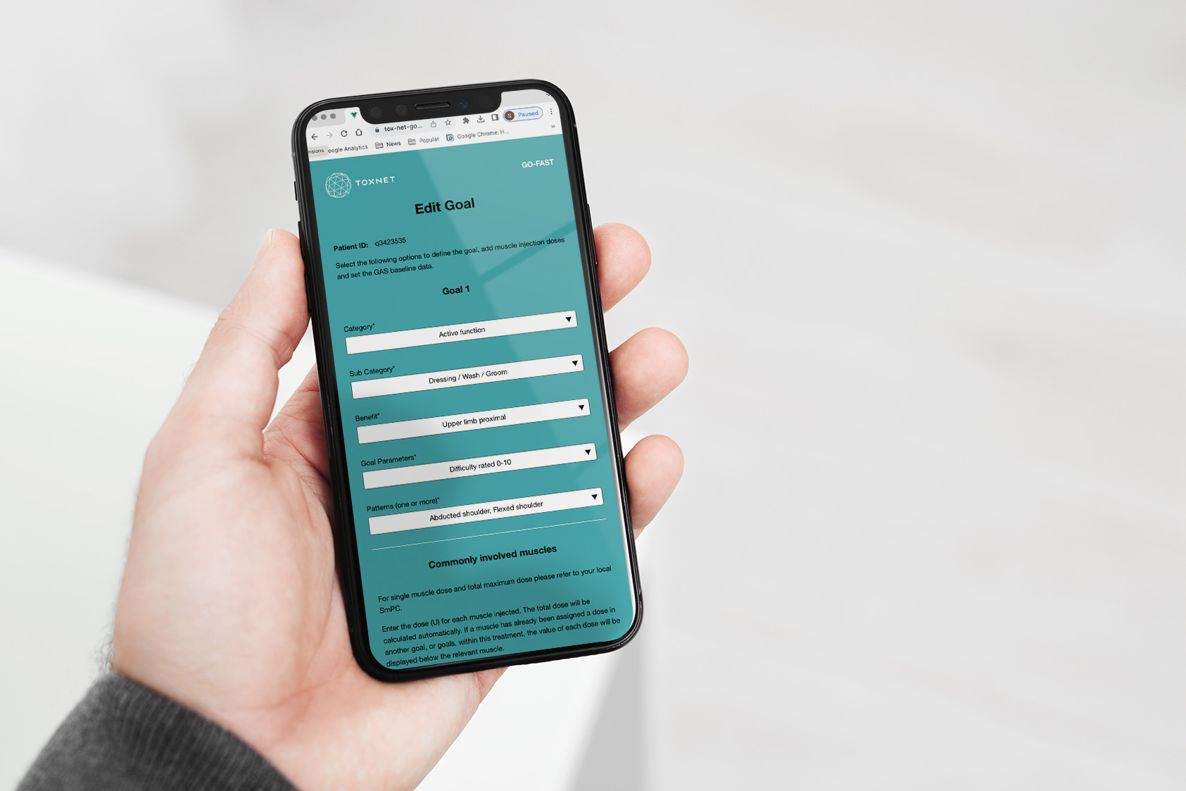 GO FAST App Toxnet Supported by Merz Therapeutics GmbH GO FAST App Toxnet Supported by Merz Therapeutics GmbH